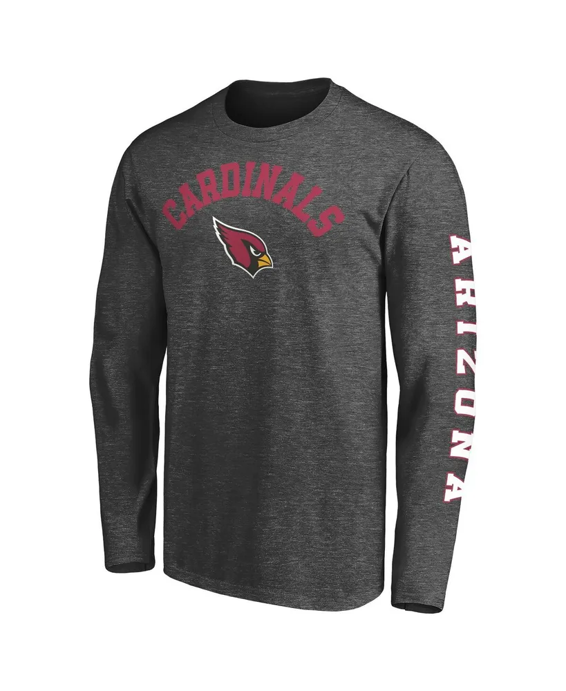 Men's Fanatics Heathered Charcoal Arizona Cardinals Big and Tall City Long Sleeve T-shirt