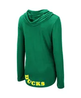 Women's Colosseum Green Oregon Ducks My Lover Hoodie Long Sleeve T-shirt