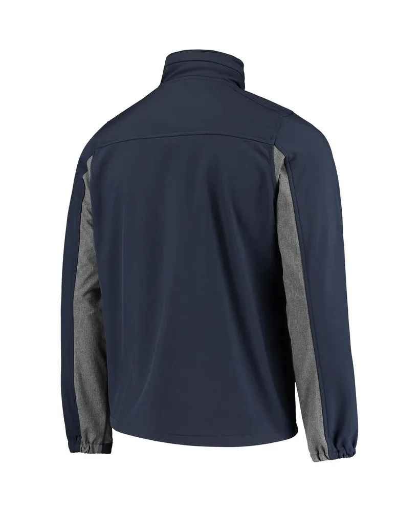 Men's Dunbrooke Navy New England Patriots Circle Zephyr Softshell Full-Zip Jacket