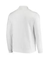 Men's Colosseum White Illinois Fighting Illini Tortugas Logo Quarter-Zip Jacket