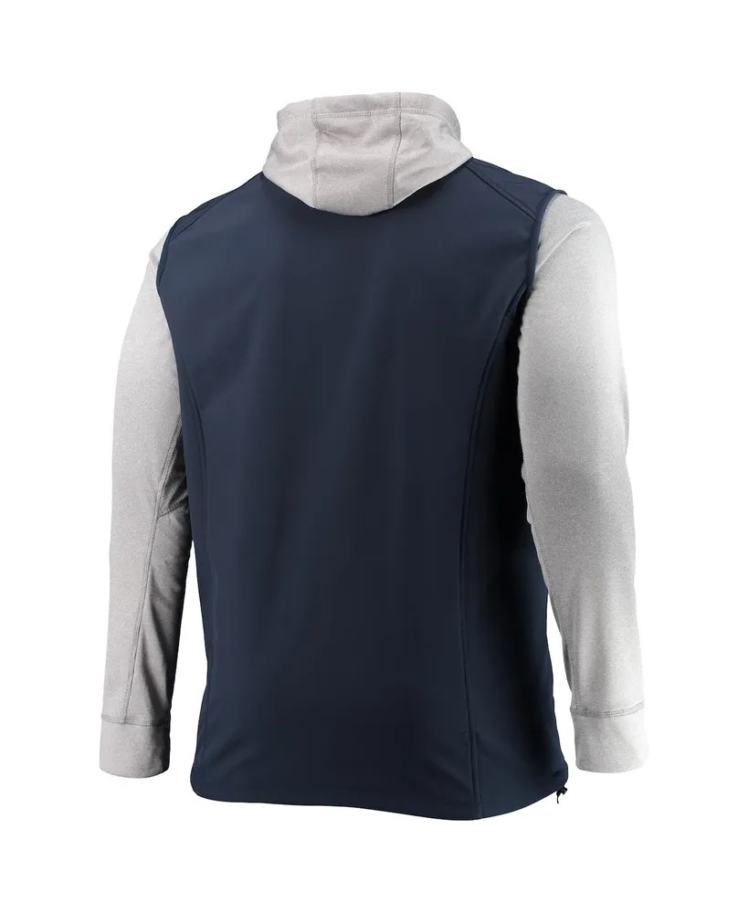 Men's Dunbrooke Navy and Gray Chicago Bears Big and Tall Alpha Full-Zip Hoodie Jacket