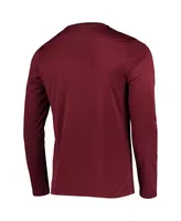 Men's Champion Maroon Texas A&M Aggies Wordmark Slash Long Sleeve T-shirt