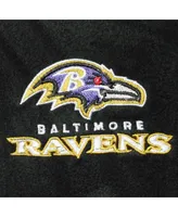 Men's Black Baltimore Ravens Houston Fleece Full-Zip Vest