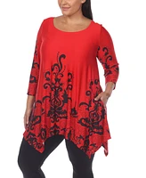 Plus Yanette Tunic Top