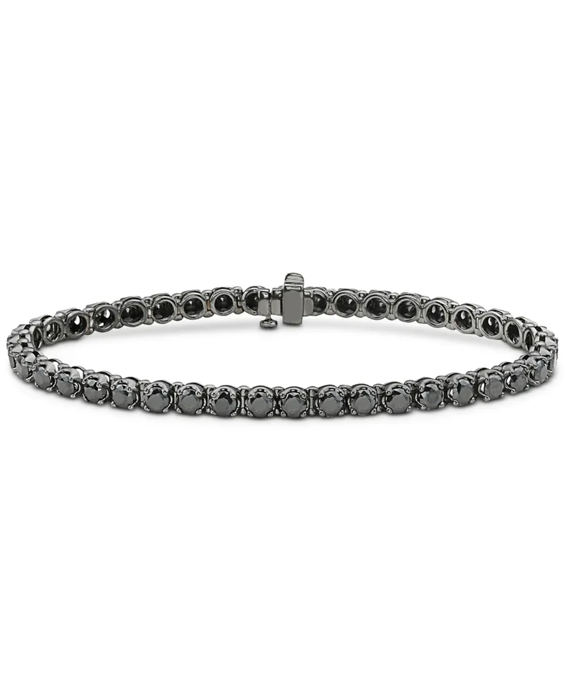 Men's Black Diamond Tennis Bracelet (10 ct. t.w.) in Black Rhodium-Plated Sterling Silver