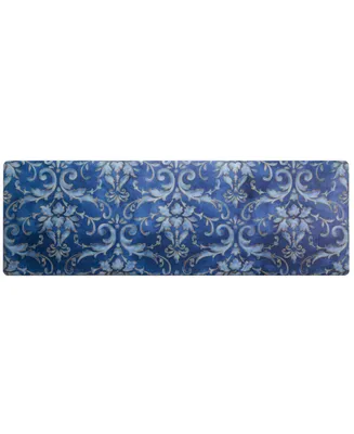 Global Rug Designs Cheerful Ways Watercolor Damask 1'6" x 4'7" Runner Area