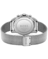 Hugo Boss Men's Skymaster Chronograph Stainless Steel Mesh Bracelet Watch 44mm