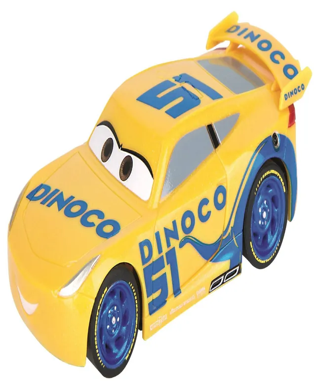 Carrera First Disney/Pixar Cars - Slot Car Race Track - Includes 2 Cars:  Lightning McQueen and Dinoco Cruz - Battery-Powered Beginner Racing Set for