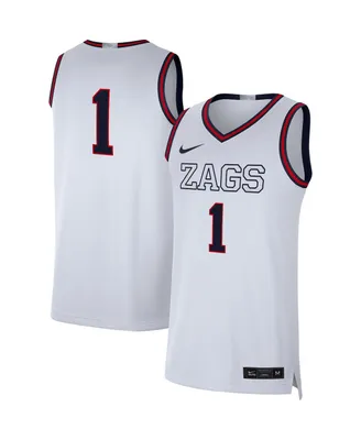 Men's Nike White Gonzaga Bulldogs Limited Basketball Jersey