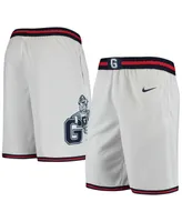 Men's Nike White Gonzaga Bulldogs Limited Basketball Performance Shorts