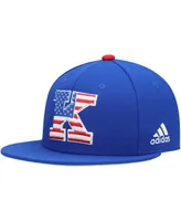 Men's Royal Kansas Jayhawks Patriotic On-Field Baseball Fitted Hat