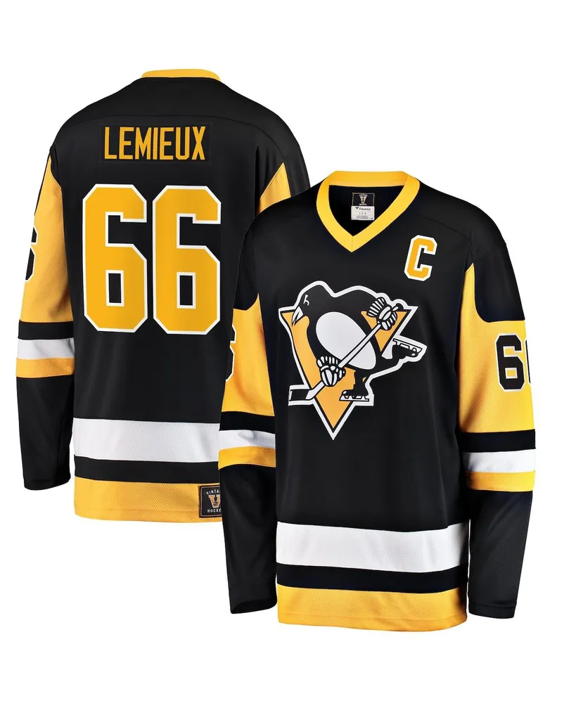 Men's Fanatics Mario Lemieux Black Pittsburgh Penguins Premier Breakaway Retired Player Jersey