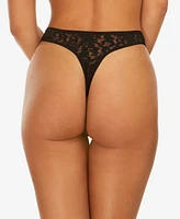 Hanky Panky Women's Daily Lace High Cut Thong Underwear