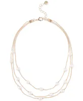 Charter Club Imitation Pearl Layered Necklace, 16" + 2" extender, Created for Macy's