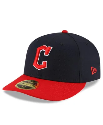 Men's New Era Navy and Red Cleveland Guardians Authentic Collection On-Field Home Low Profile 59FIFTY Fitted Hat