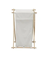 X-Frame Wood Laundry Hamper