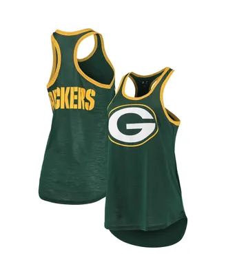 Women's G-iii 4Her by Carl Banks Green Green Bay Packers Tater Tank Top