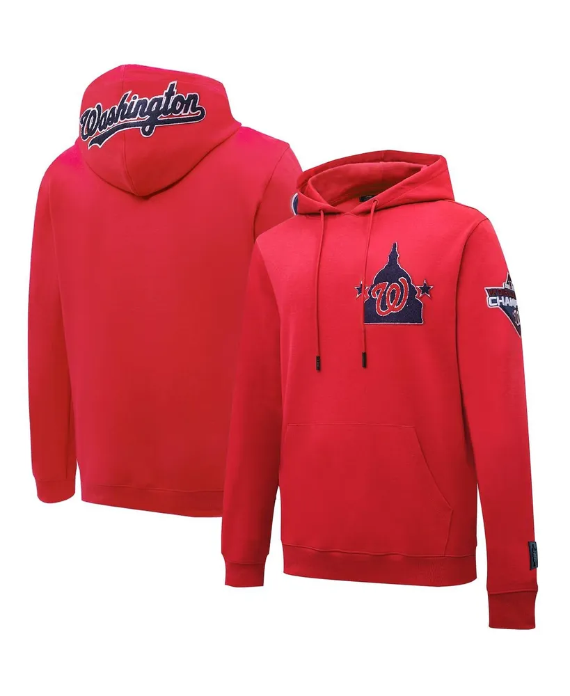 Men's Red Washington Nationals Pro Standard Logo Pullover Hoodie