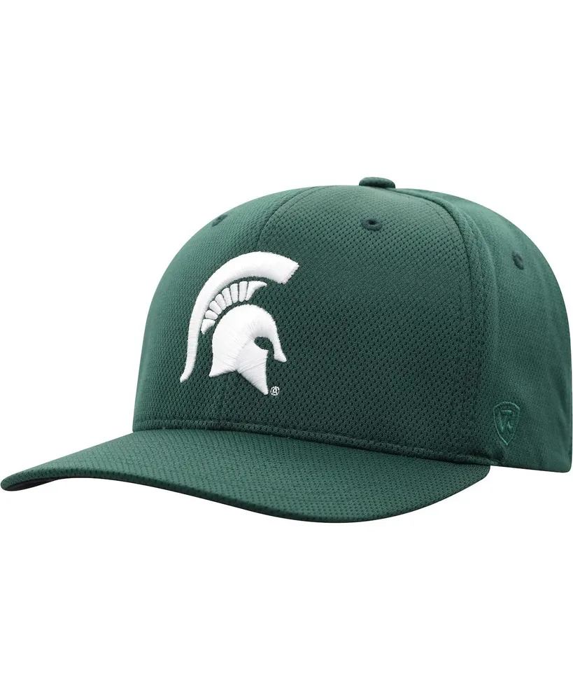 Men's Top of the World Green Michigan State Spartans Reflex Logo Flex Hat