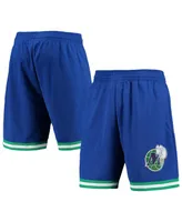 Men's Mitchell & Ness Blue Dallas Mavericks 1998 Hardwood Classics 75th Anniversary Swingman Shorts