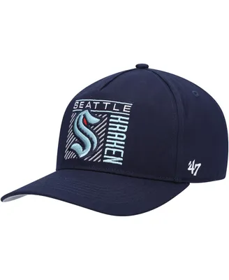Men's '47 Deep Sea Blue Seattle Kraken Reflex Hitch Snapback Hat