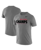 Men's Nike Heathered Gray Georgia Bulldogs College Football Playoff 2021 National Champions Stack Performance T-shirt