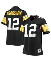 Women's Mitchell & Ness Terry Bradshaw Black Pittsburgh Steelers Legacy Replica Player Jersey