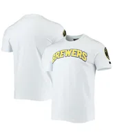 Men's Pro Standard White Milwaukee Brewers Team Logo T-shirt