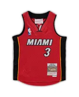 Infant Unisex Mitchell & Ness Dwyane Wade Red Miami Heat 2005-06 Hardwood Classics Player Jersey