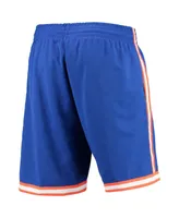 Men's Mitchell & Ness Blue New York Knicks 1991 Hardwood Classics 75th Anniversary Swingman Shorts