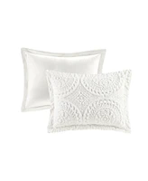 Madison Park Arya Embroidered Medallion Faux Fur 3-Pc. Duvet Cover Set