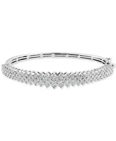 Effy Diamond Multirow Bangle Bracelet (1 ct. t.w.) 14K White Gold (Also available Two Tone Gold)