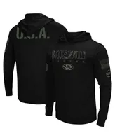 Men's Black Missouri Tigers Oht Military-Inspired Appreciation Hoodie Long Sleeve T-shirt