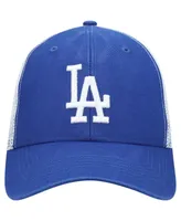 Men's Royal, White Los Angeles Dodgers Flagship Washed Mvp Trucker Snapback Hat