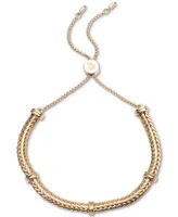 Lauren Ralph Lauren Gold-Tone Herringbone Chain Slider Bracelet