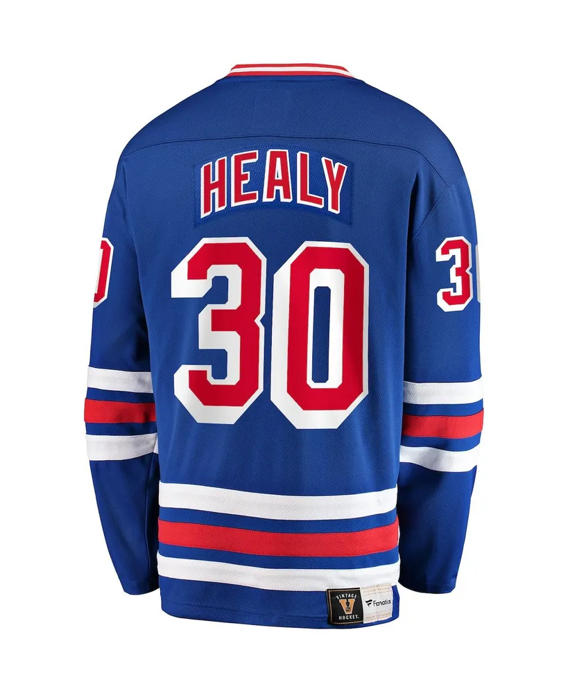 Men's Fanatics Glenn Healy Blue New York Rangers Premier Breakaway Retired Player Jersey