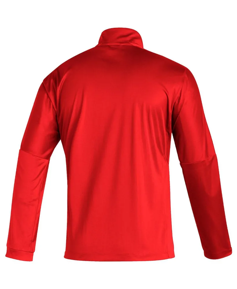 Men's adidas Red Washington Capitals Quarter-Zip Jacket