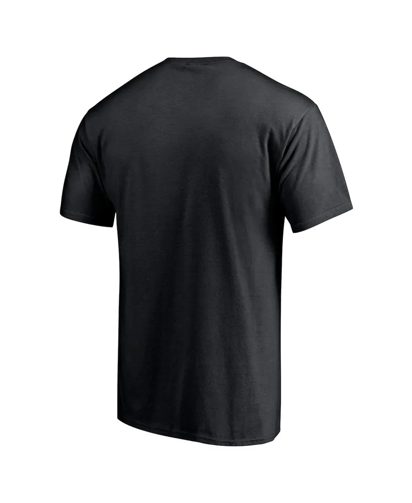 Men's Fanatics Black, Heather Charcoal Brooklyn Nets T-shirt Combo Set