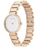 Calvin Klein Carnation Gold-Tone Bracelet Watch 28mm
