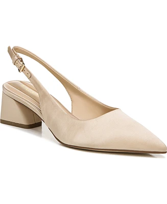 Franco Sarto Women's Racer Pointed Toe Block Heel Slingback Pumps