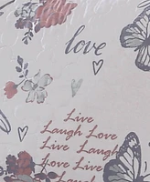 Live Laugh Love Reversible Quilt Set, 3 Piece, Queen