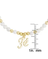 14K Gold Plated Fe Faith Bead Bracelet