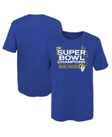 Preschool Girls and Boys Fanatics Royal Los Angeles Rams Super Bowl Lvi Champions Parade T-shirt