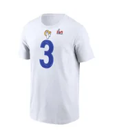 Men's Nike Odell Beckham Jr. White Los Angeles Rams Super Bowl Lvi Name Number T-shirt