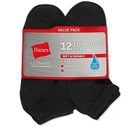 Hanes Men's 12-Pk. Low Cut Socks