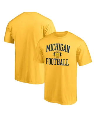 Men's Fanatics Maize Michigan Wolverines First Sprint Team T-shirt