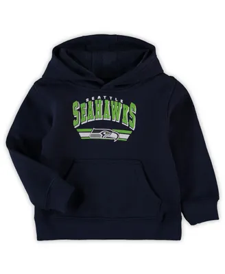 Toddler Girls and Boys College Navy Seattle Seahawks Mvp Pullover Hoodie