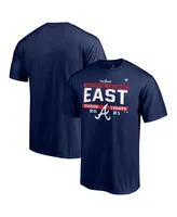 Men's Fanatics Navy Atlanta Braves 2021 Nl East Division Champions Locker Room T-shirt