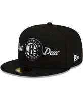 Men's New Era x Just Don Black Brooklyn Nets 59FIFTY Fitted Hat