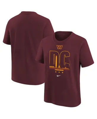 Big Boys Nike Burgundy Washington Commanders Team City T-shirt